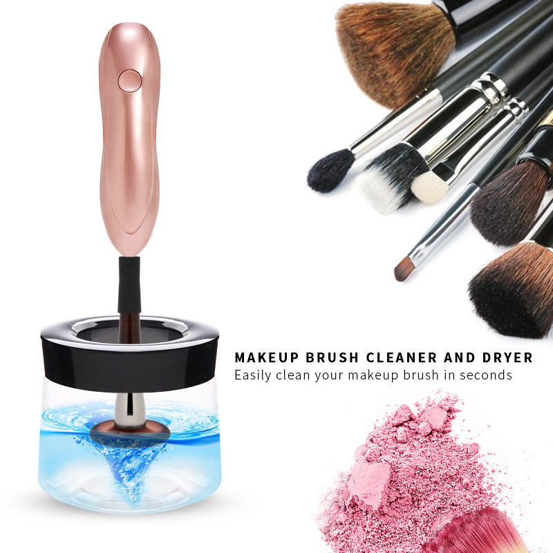 USB charging Dryer Machine with 8 Size Rubber Collars Electric Cosmetic Makeup Brush Cleaner Automatic Brush Spinner