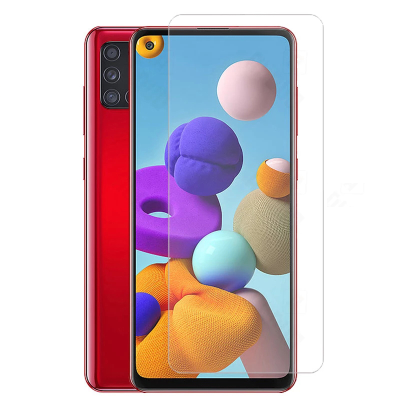 2.5D с уровнем твердости 9H премиум класса, закаленное стекло для Samsung a21s a21 a51 a71 a31 a41 a21s a01 протектор экрана для Samsung a51 a71 a21s стеклянная пленка