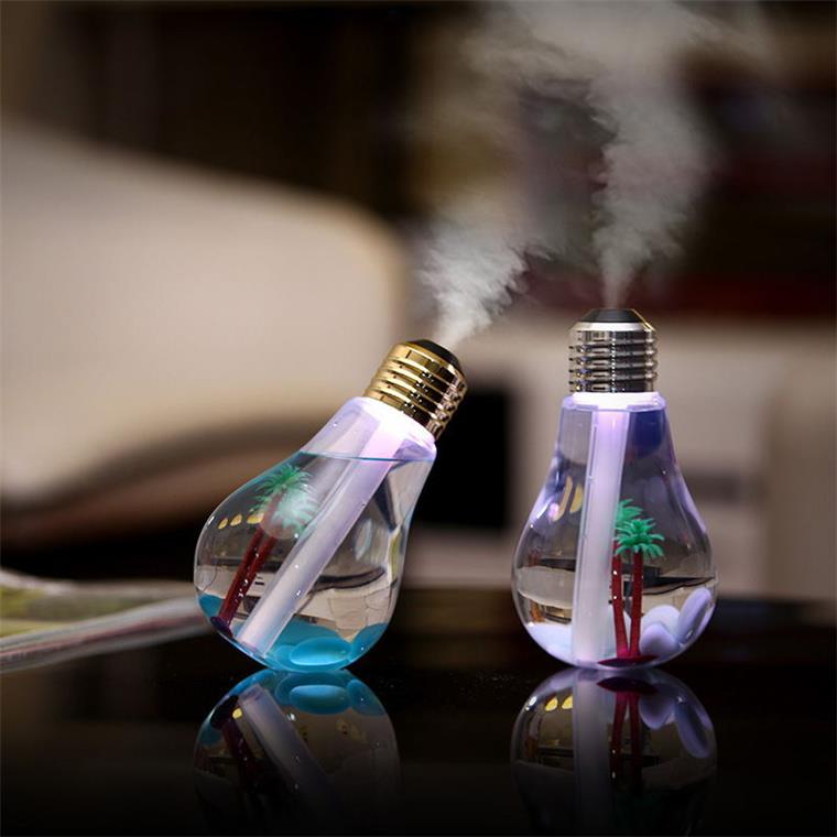 Handheld Flash Bulb LED, Aroma Diffuser Home Air Cool Mist Freshener Humidifier/