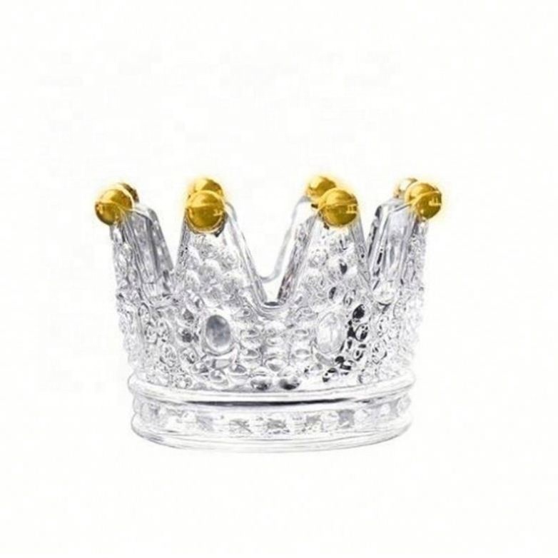 New Glass Cute Crown Creative Trendy Personality Ashtray
