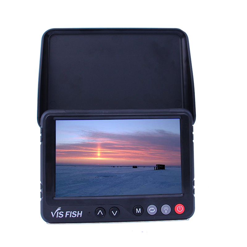 China factory 720P 28m 5inch AHD monitor 220 degree wide angle 6pcs IR940 infrared ice fishing camera underwater