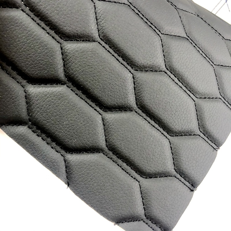 Good quality can make different thickness with diamond stitch leather product for sofa and car seat