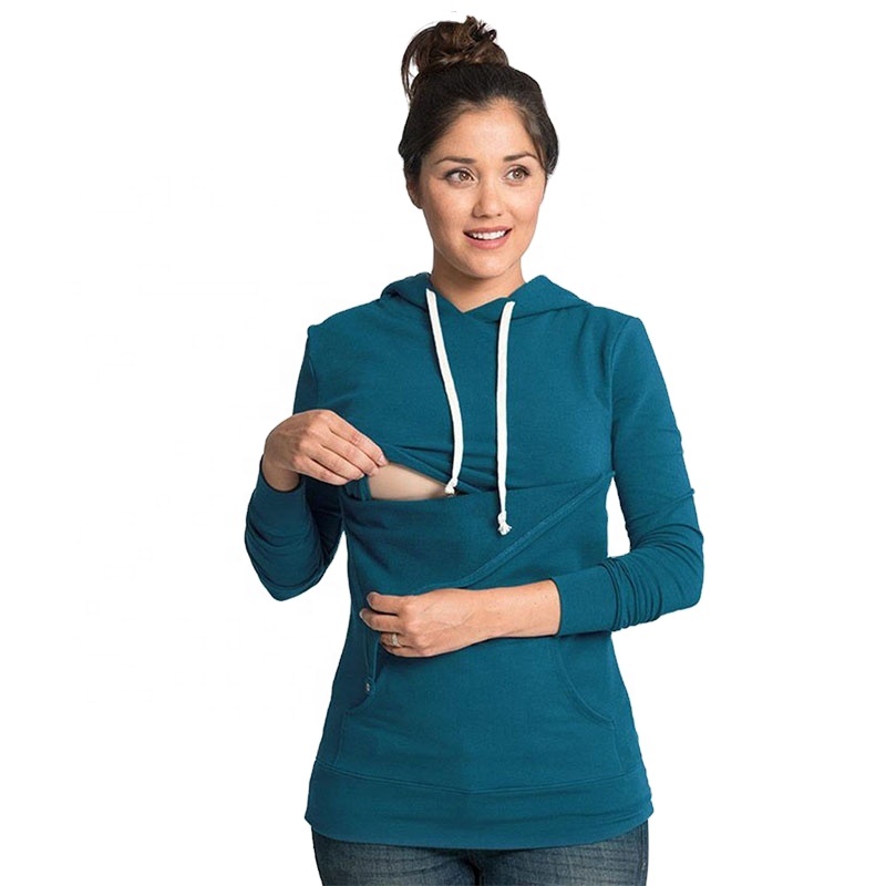 Manufacturer Foam Printing Breastfeeding Hoodie