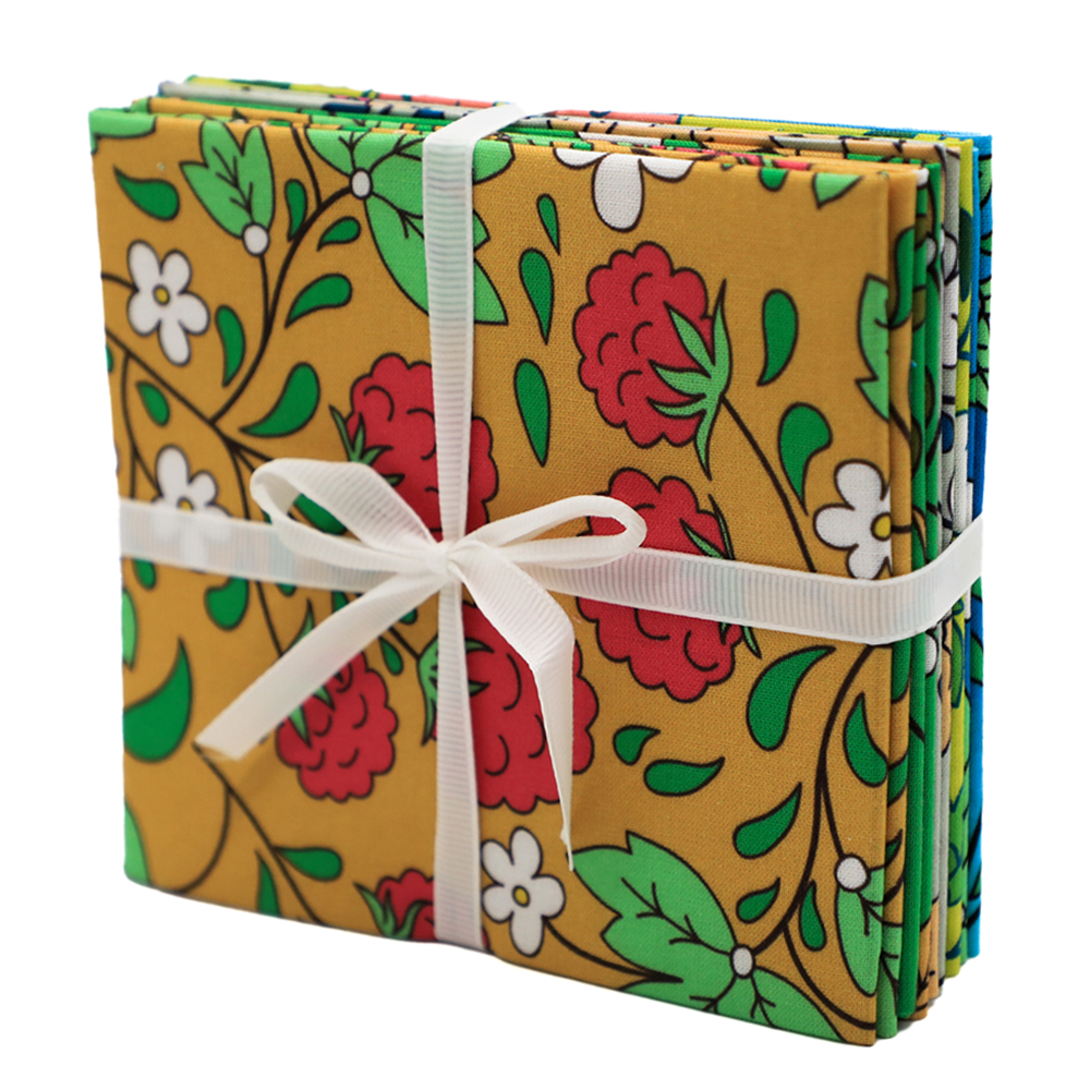 Fat Quarter Quilt Bundle Cotton Floral Flower Red Rose Fabric Print Fabrics Fat Quarter Bundle Quilting Fabric