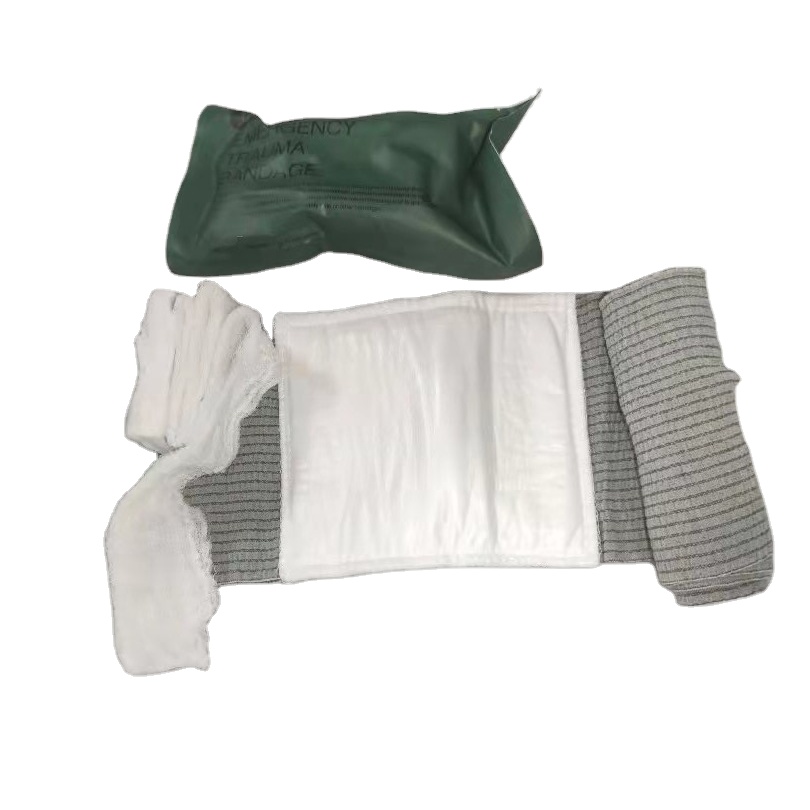 YD740-1 Military disposable sterilization 6-layer folding bandage with YD 612/613 Z fold compressed gauze with vacuum packaging