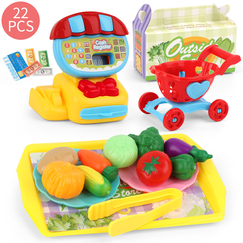 Children's mini other house play baby simulation set cash register supermarket toy