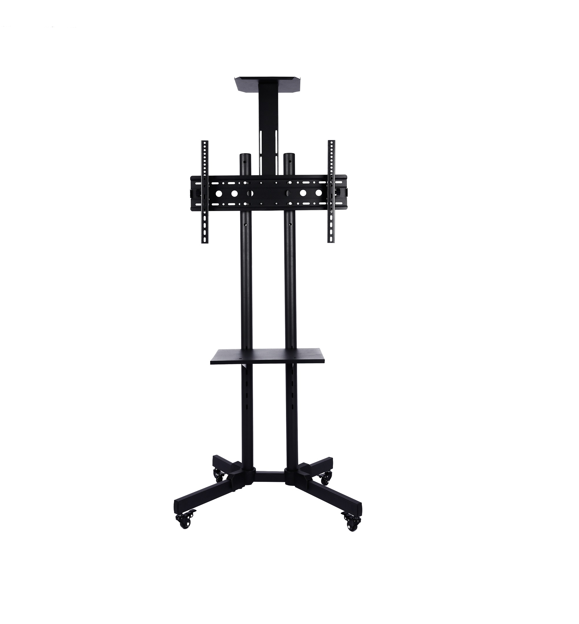 Luxury Heavy Duty Height Adjustable Mobile Trolley TV Cart TV Mount Stands