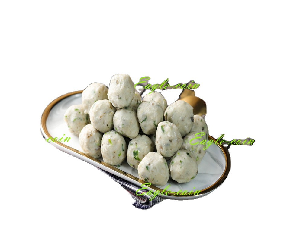 Mud Carp Family Product hot sale Frozen Dace fish ball Shallot flavor