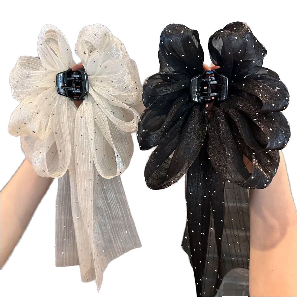 2025 New Acetate Fairy Star Ponytail Grip Hair Clip Cloud Shark Back of Head Hair Claw Explosion All over the Sky 5cm Size