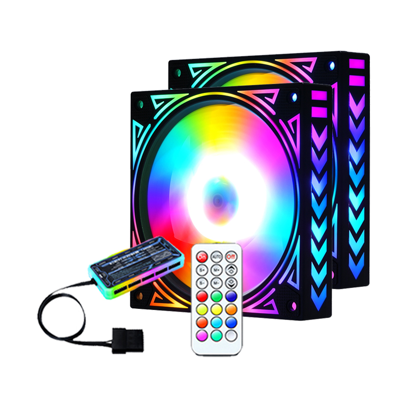 Новый стиль RGB светодиодный вентилятор, вентиляторы для игрового компьютера и охлаждение 120 мм для ПК