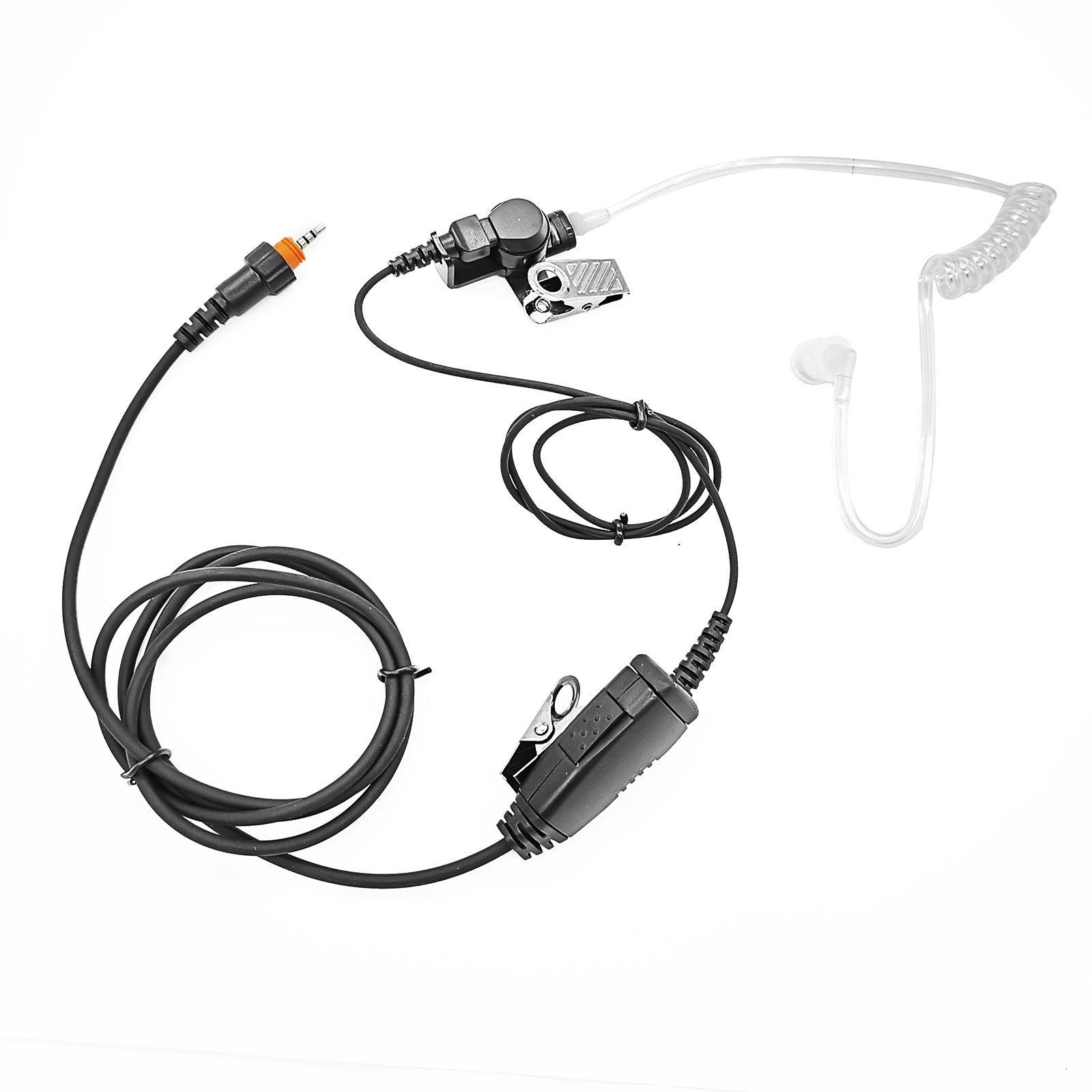 Air tube earphone Earpiece with PTT Mic 1Pin 2.5mm Acoustic Tube Headset for Motorola clp 1010 1040 1060 Walkie Talkie