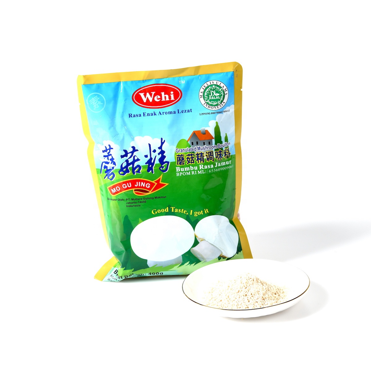 400 Gram Bag Packaging Halal Condiments Vegetarian Mushroom Seasoning for Soup Cooking