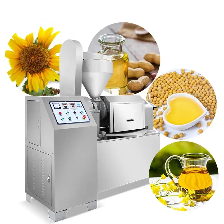 Soya Bean Oil Extraction Peanut Oil Press Machine Maker Multi Function Sunflower Peanut Oil Press Making Machine
