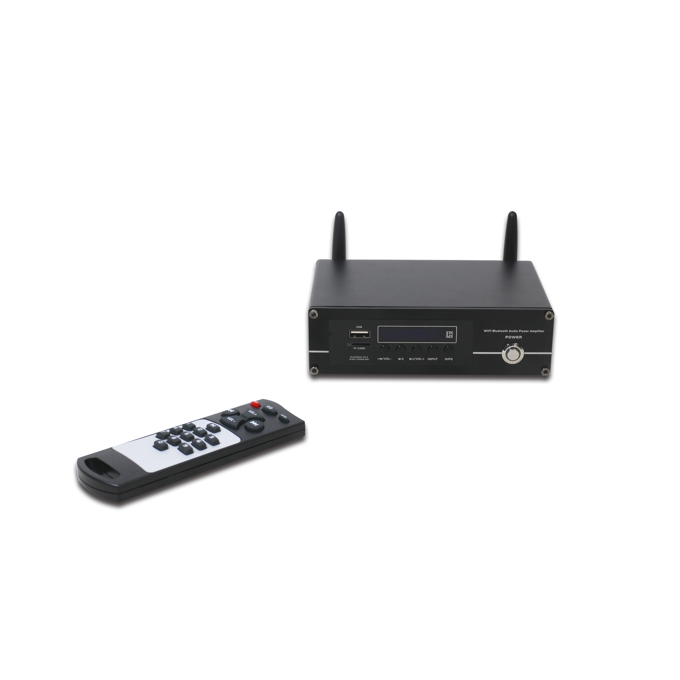 Беспроводной Wi-Fi/синий зуб/USB/ SD 2 канала 60 Вт аудио усилитель для умного дома на несколько комнат аудио