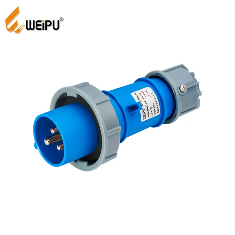 WEIPU 16A 3pin 4pin 5pin CE IP67 industrial Plug water resistant electrical plugs sockets