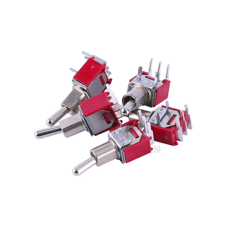 Высокая производительность SMTS-102-2C3 красный 1.5A 250V ON-3Pin под пайку Мини тумблер