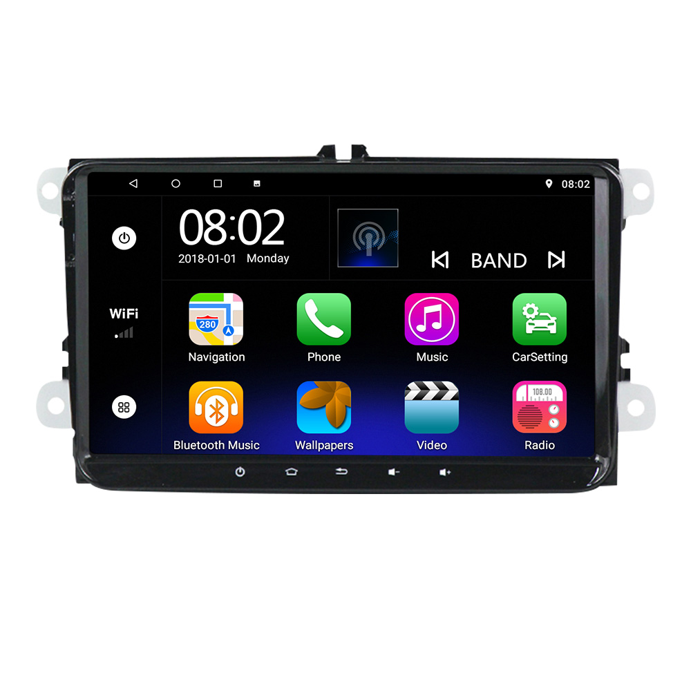 Андроид 10 4core автомобильный аудио для VW/Volkswagen Golf Polo/Tiguan/Passat/b7/b6/сиденье/Леон/Skoda/Octavia GPS BT автомобильный dvd плеер