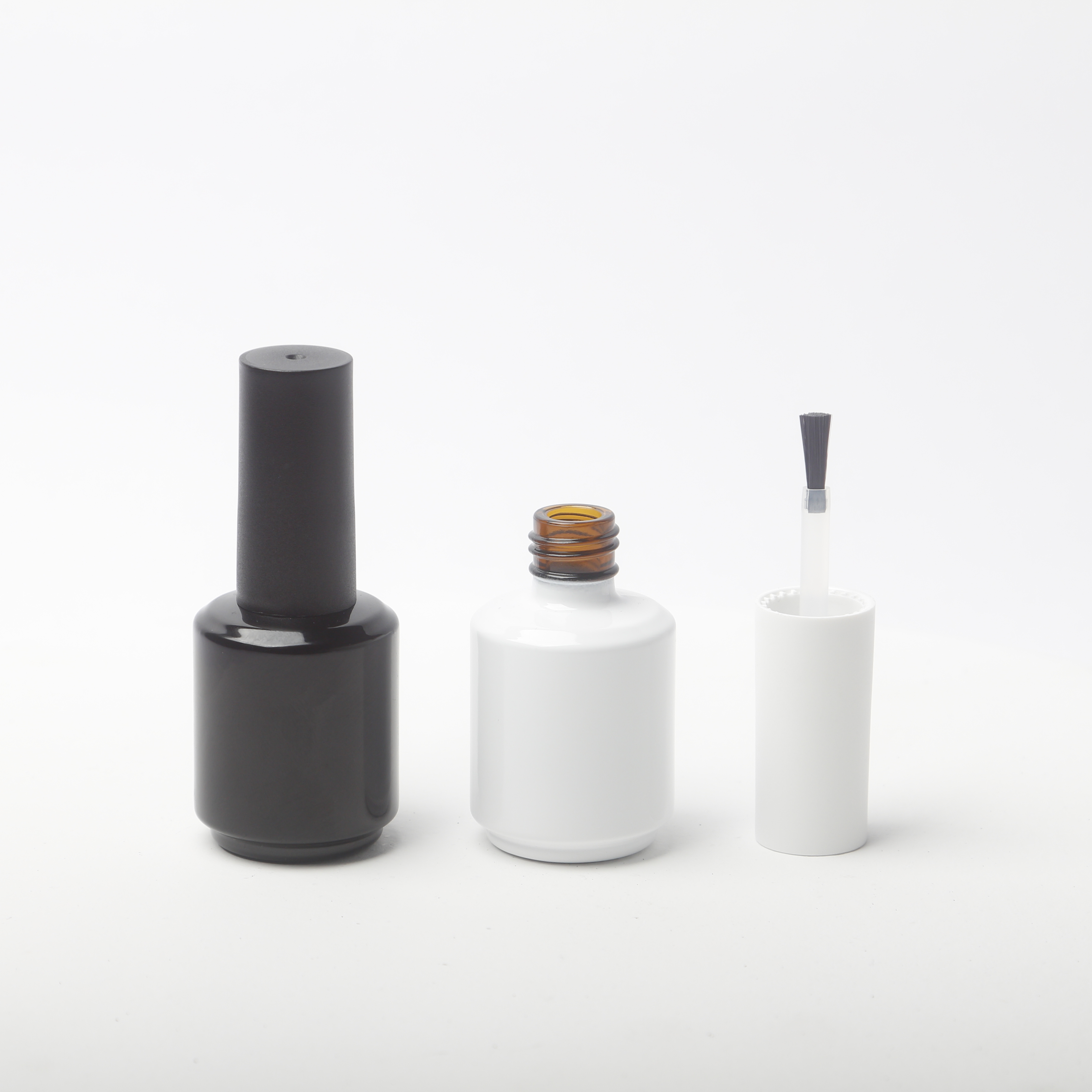 15ml Empty UV Gel Polish Bottle and nail polish bottle with cap and brush for low MOQ