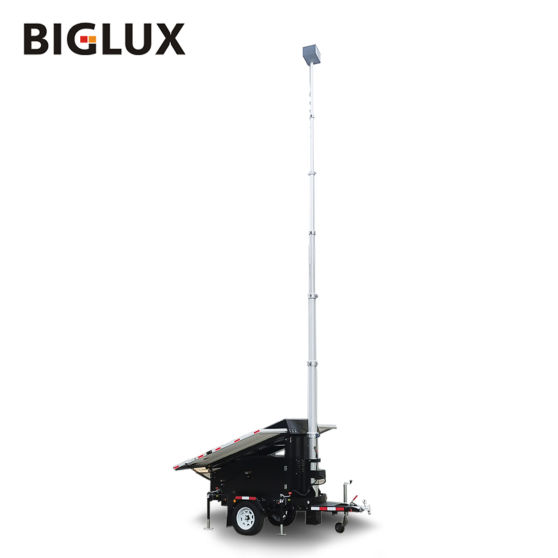 Mobile Moveable Off Grid DC24V Power solution Solar Generator Trailer
