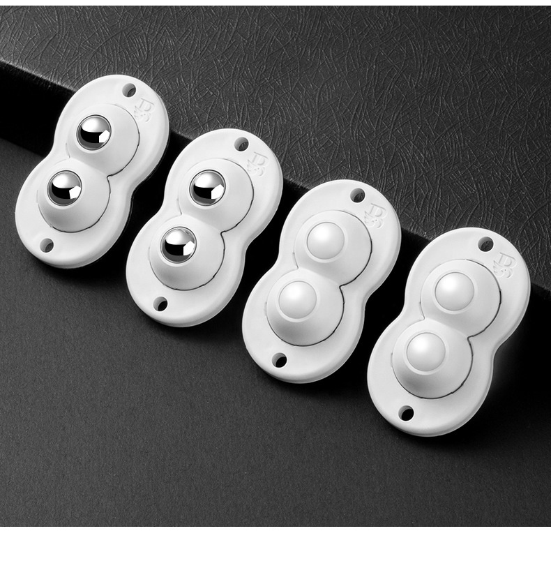 Hot Selling 360-degree Swivel Self-adhesive Furniture Casters Rollers A1 Modern ABS Small Wheels for Furniture Stainless Steel