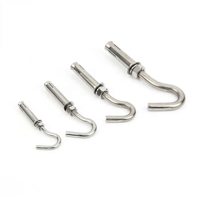 M8 M10 Stainless Steel 304 316 Fan Hanging Eye Type Open Hook Expansion Sleeve Anchor Bolt