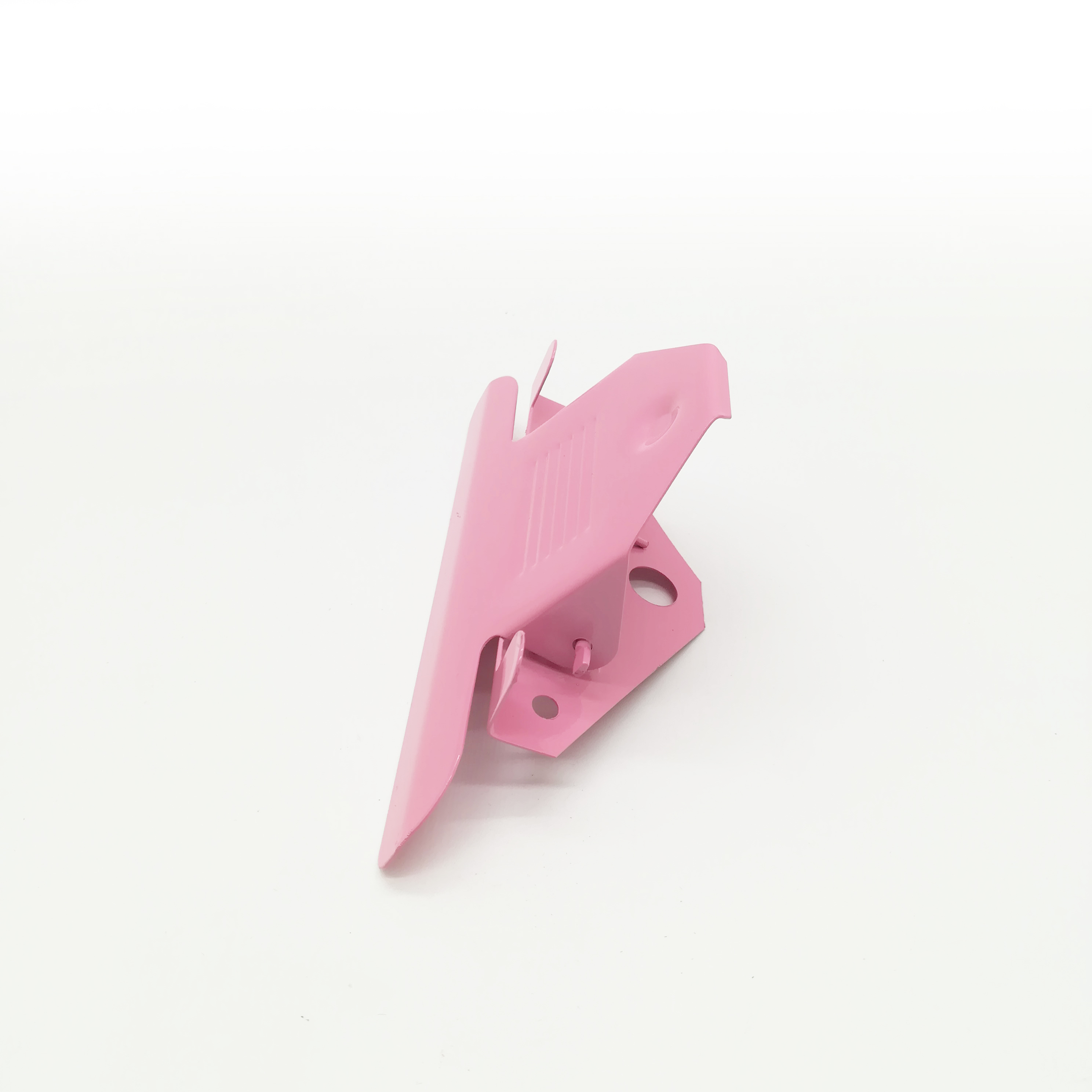 High quality fashion pink color rising paper clipboard clip for flat butterfly clip 85/120/143 mm wide Jumbo clip 123/128