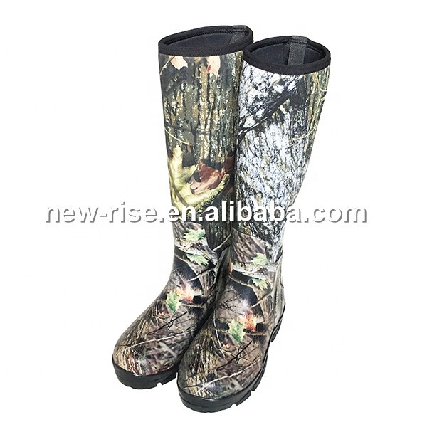 Camouflage Neoprene Fishing Hunting Wellington Muck Field Boots