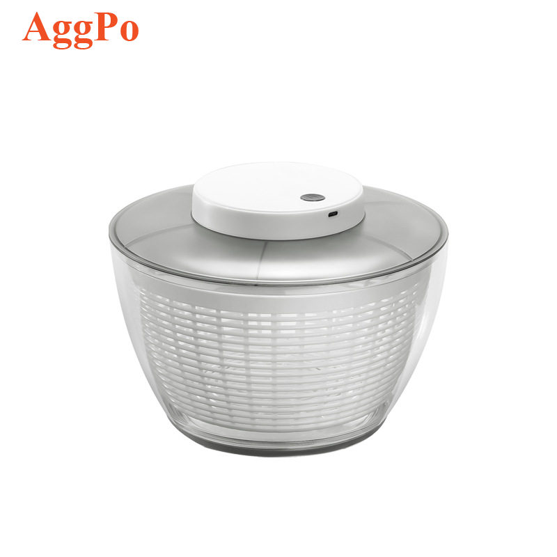 Electric household vegetable salad dehydrator fruit and vegetable throwing device, water throwing basket