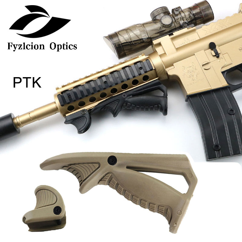 Тактическая полимерная треугольная ручка PTK для пистолета, нейлоновая ручка, передняя ручка для пневматического ружья, пневматическая винтовка, аксессуары для установки