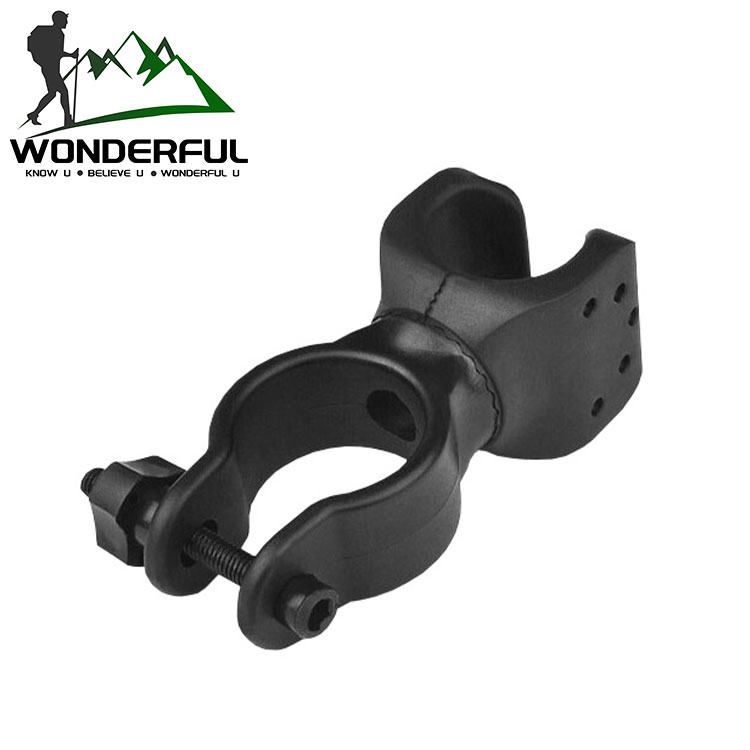 Stable Adjustable Universal Waterproof Custom Logo Black Flashlight Bike Pump Mobile Holder