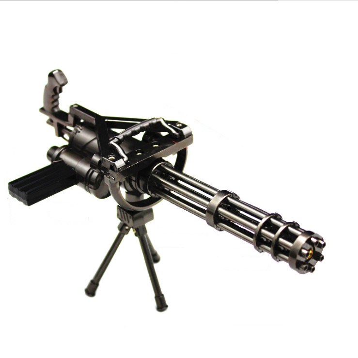 Высококачественный и безопасный игрушечный пистолет Gatling, металлическая модель оружия, имитация игрушек, пистолет для мальчиков