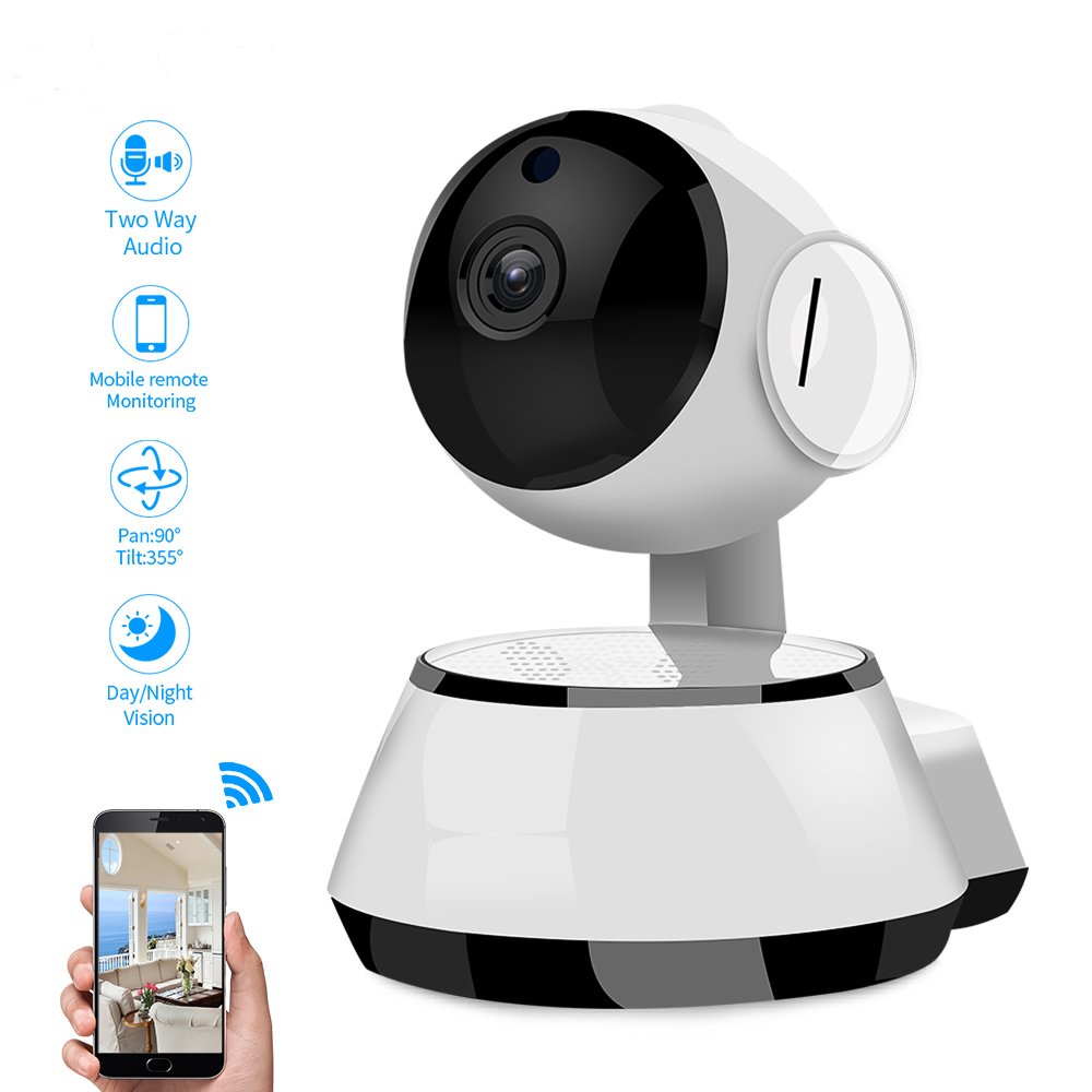 Высокое Качество P2P IP камера 720P собака Робот мини беспроводная домашняя безопасность Wifi CCTV IP камера