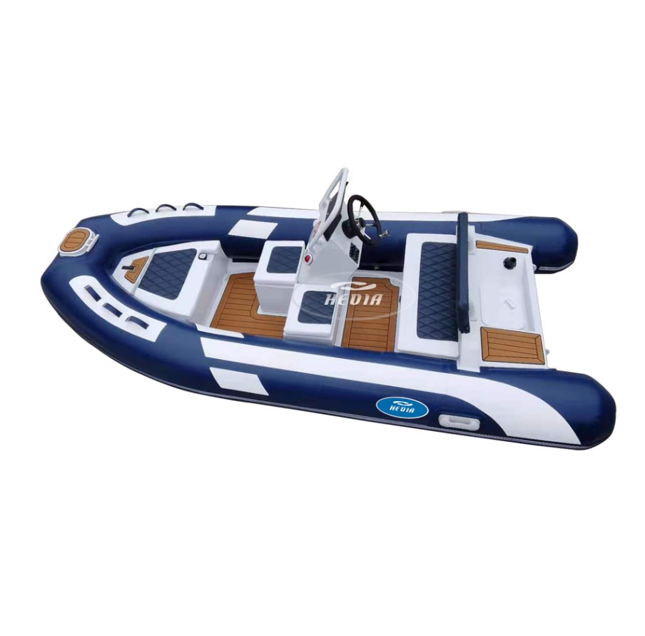 Hedia Best selling CE 6 Capacity high speed rib 360 390 orca hypalon deep-v aluminum rigid hull inflatable rib boat for sale