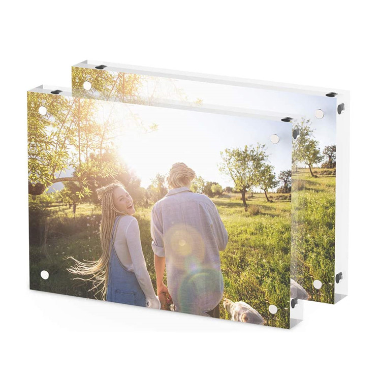 5x7 фоторамка чистый акриловая Магнитная Фоторамка Коллаж для холодильника
