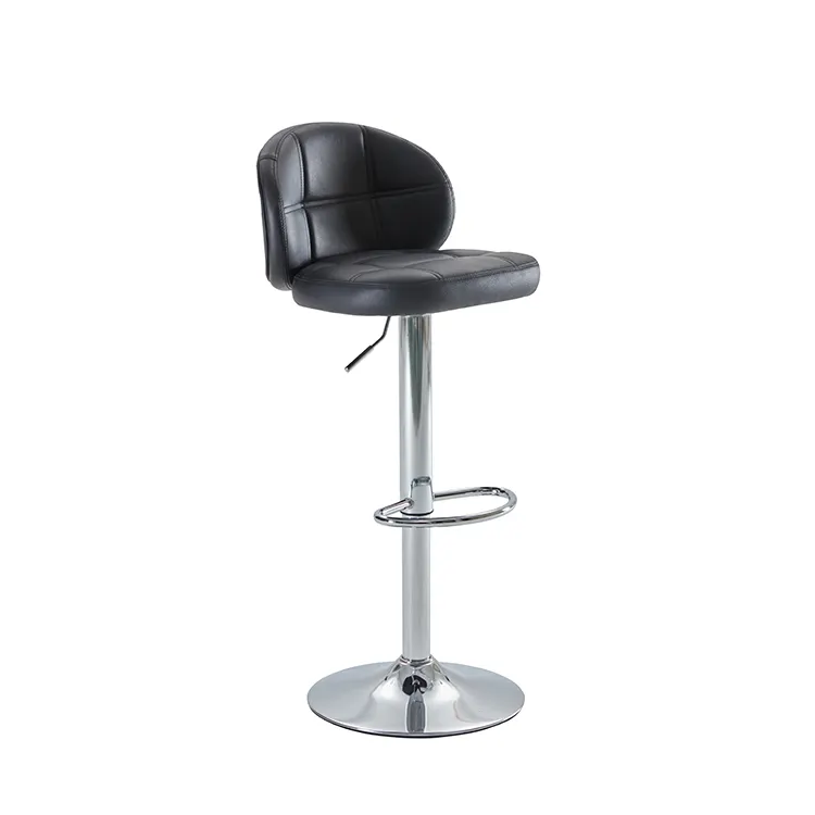 Modern Design Bar Furniture Metal Steel Base Back with push-in design Bar Chair