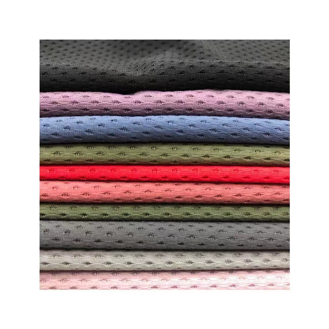 The most popular knitted fabric is made up of 76%nylon and 24% spandex for athleisure trousers and clothing