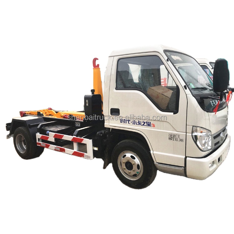 Forland Mini 6CBM Removable Container Roll Off Hook Lift Garbage Trucks for Municipal Sanitation