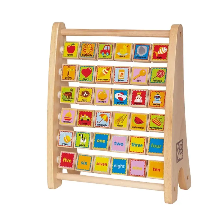 Cute design customized children Hape Hot new products high quality wooden toys kids learning Toys Math Abacus
