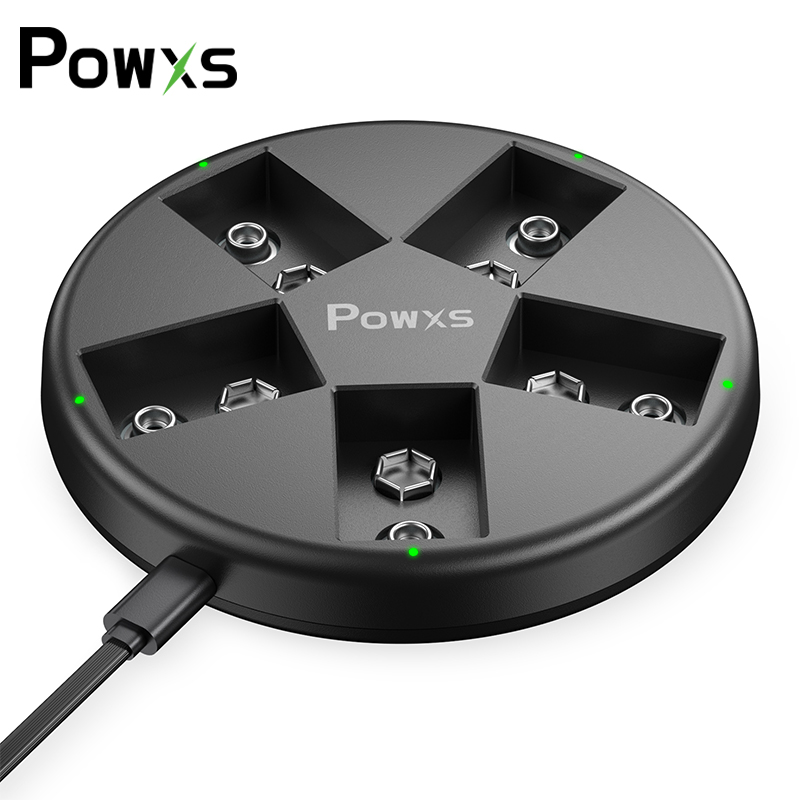 Smart Intelligent 5 Slots 9V Lithium Ion Rechargeable Battery Charger For 9Volt Ni-MH NI-CD Li-ion Batteries