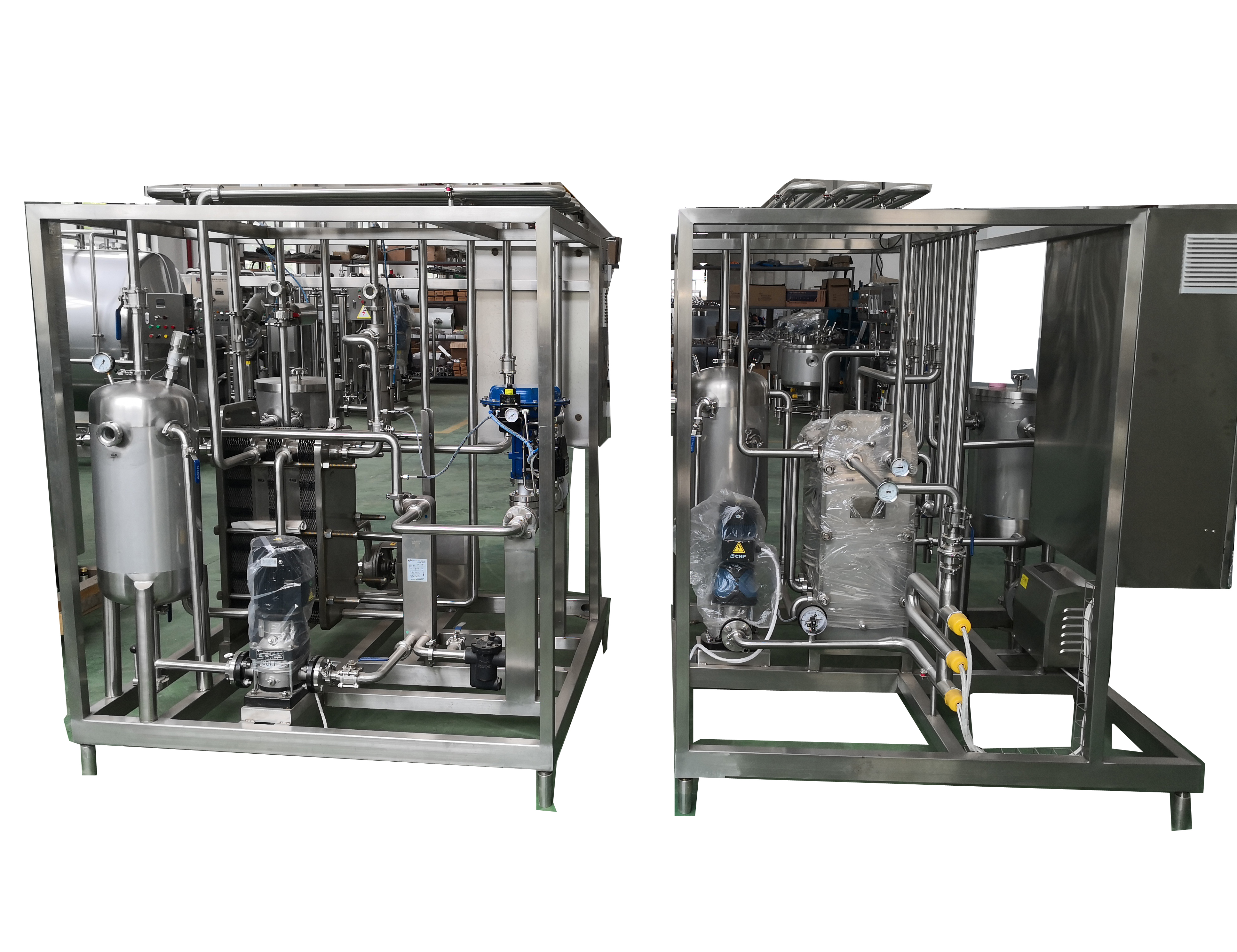 High quality stainless steel electric type 500L/H yoghurt flash pasteurizer