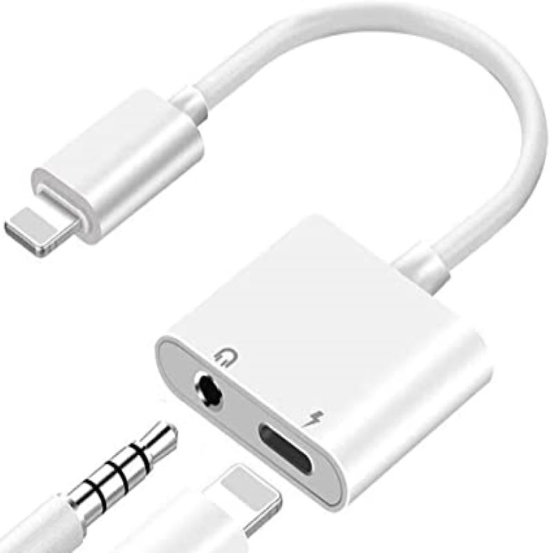 Заводская розетка Lightning Splitter адаптер аудио Музыка Наушники зарядное устройство 2 в 1 для Apple iPhone