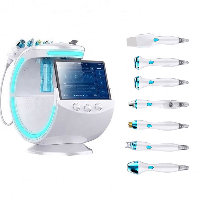 2021 7 in 1 hydra water peel microdermabrasion /hydrodermabrasion facial machine with skin analyzer