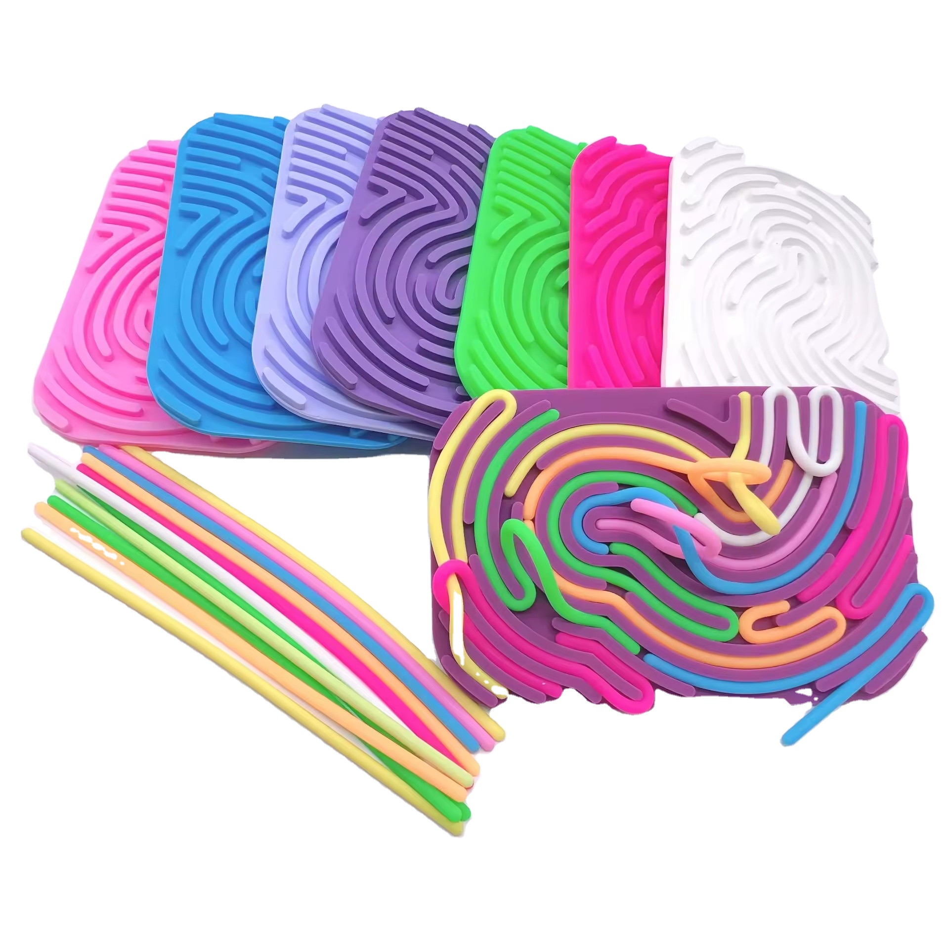 Wholesale New Design Silicone sensory activity board Baby Stacking Toys