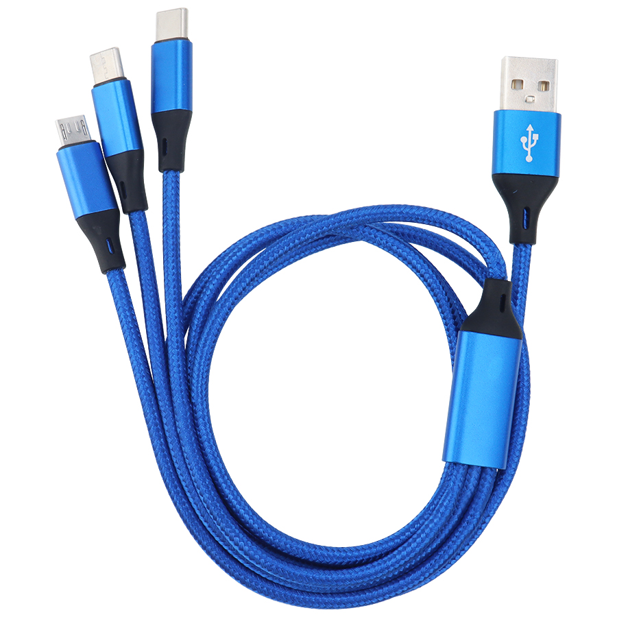 2021 New Design Factory Price 3 in 1 Multi Function Charging Data Cable High Quality Adapter Cable For iPhone,Android,type c