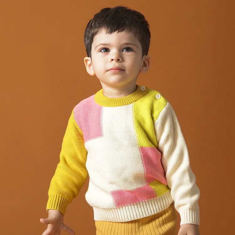 2020 горячая Распродажа, детская одежда высокого качества, вязаный детский свитер из 100% хлопка