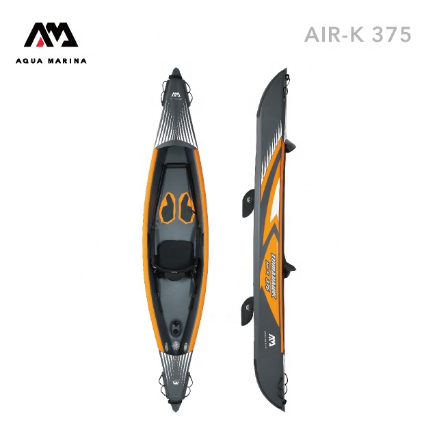 Переносной надувной каяк Tomahawk Air-K 375 на 1 человек, каяк из ПВХ