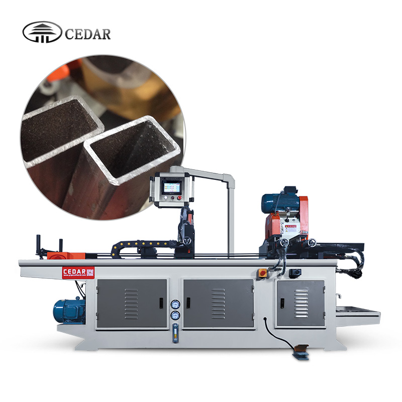 steel round pipe cutting machine smooth cut tube auto pipe metal cutting machine