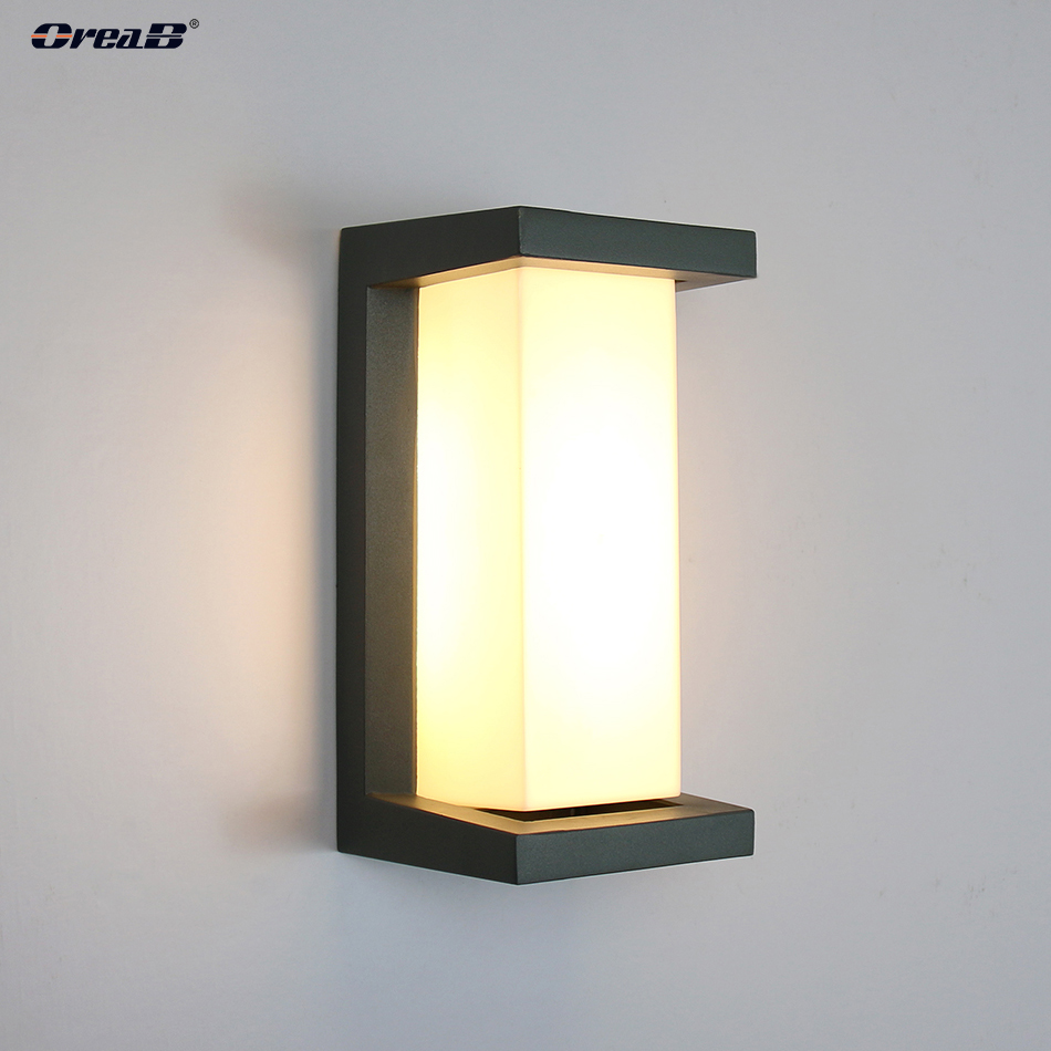 Motion Sensor Dimmable 10w Ip65 Waterproof Exterior Led Outdoor Wall Lamp 800 Lm