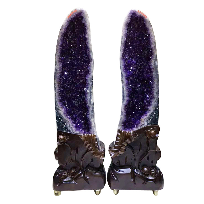 Natural Amethyst Cluster Raw Crystals Healing Stones Amethyst Geode For Home Decor Gift