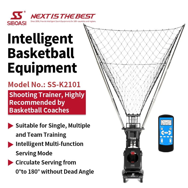 Indoor and Outdoor Basketball Shooting Machine SIBOASI Basketball Training Machine for Sale